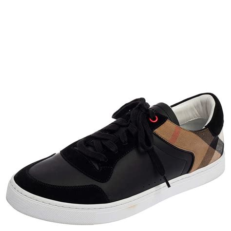 BURBERRY Reeth leather and suede low